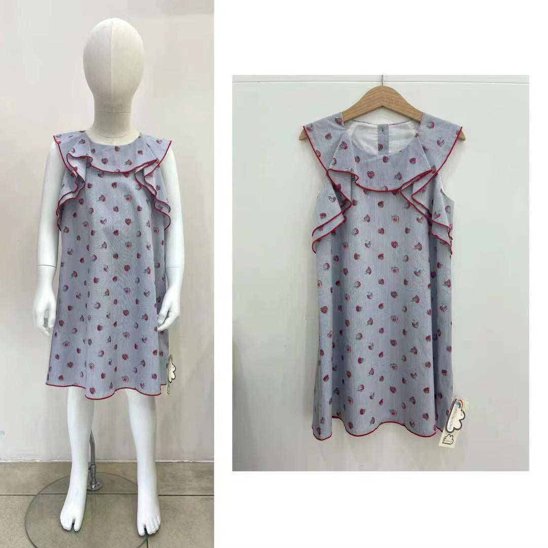 DRESS - KIDS - BLUE AOP - PHOEBE