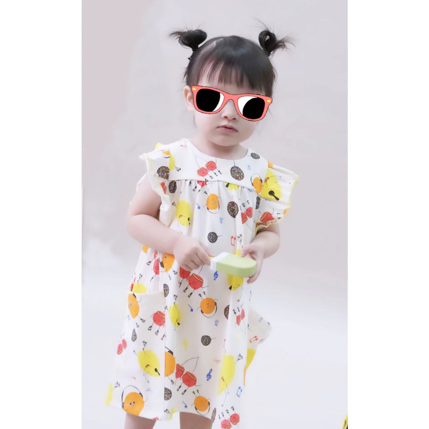 DRESS - KIDS - FRUIT DISCO - FLOWER