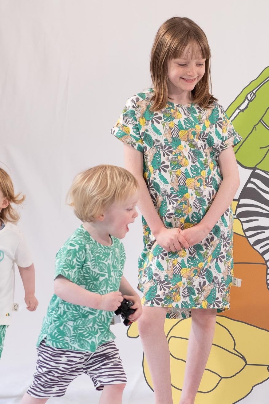 DRESS - KIDS - JUNGLE PRINT - JOY