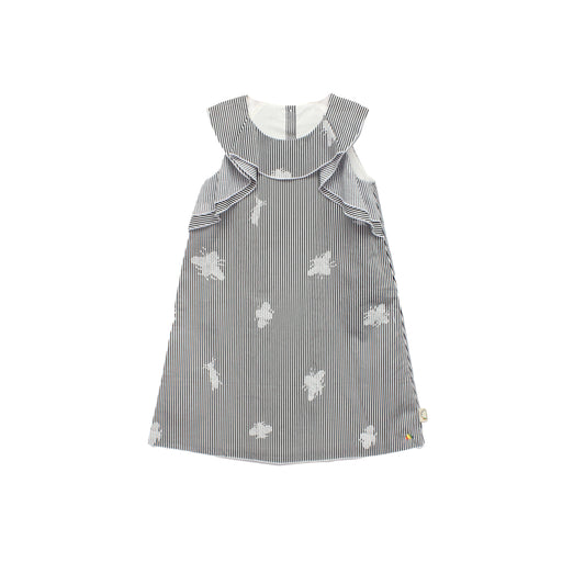 DRESS - KIDS - NAVY STRIPE - PHOEBE