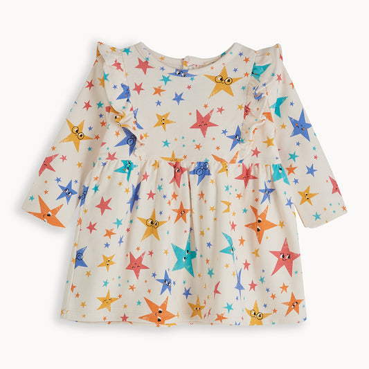 DRESS - BABY - STARS PRINT - CANDY