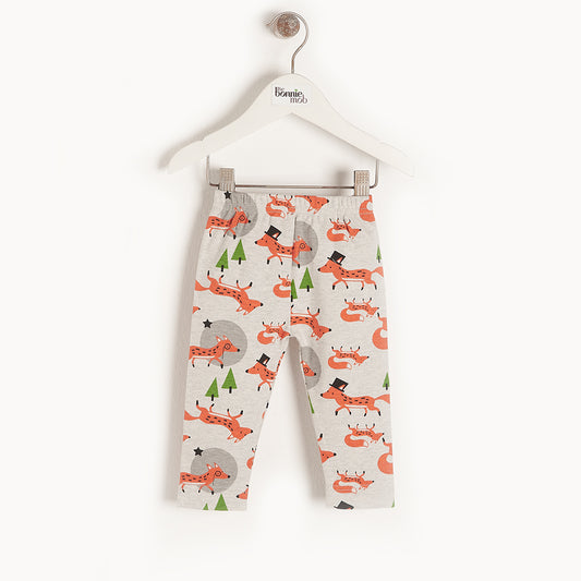 LEGGINGS - BABY - FOX PRINT - COPPICE