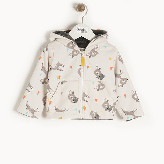 HOODIE - BABY - DEER PRINT - DEER