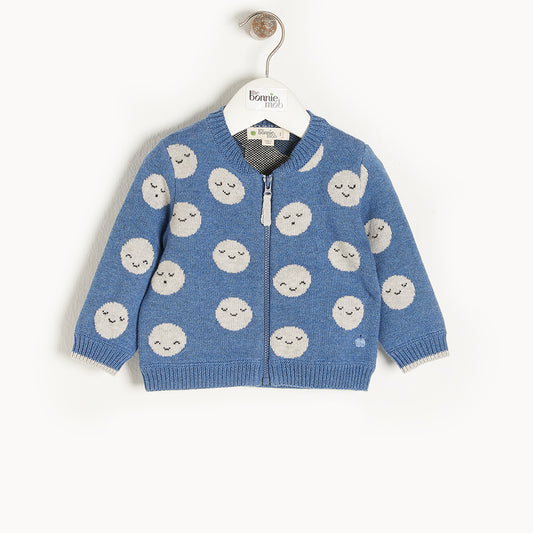 CARDIGAN - BABY - BLUE - MERCURY