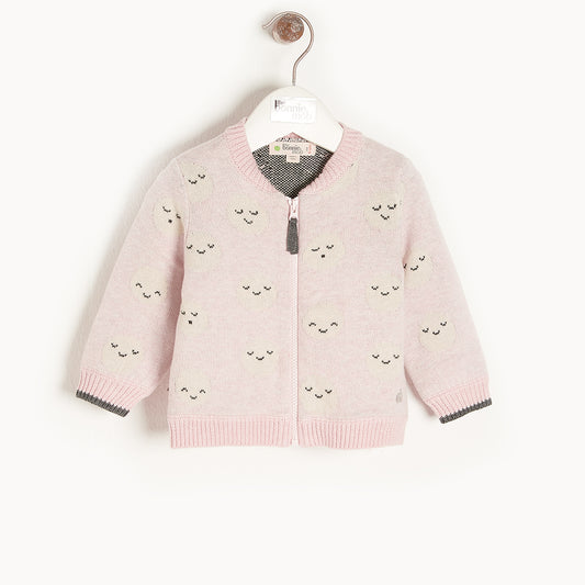 CARDIGAN - BABY - PINK - MERCURY